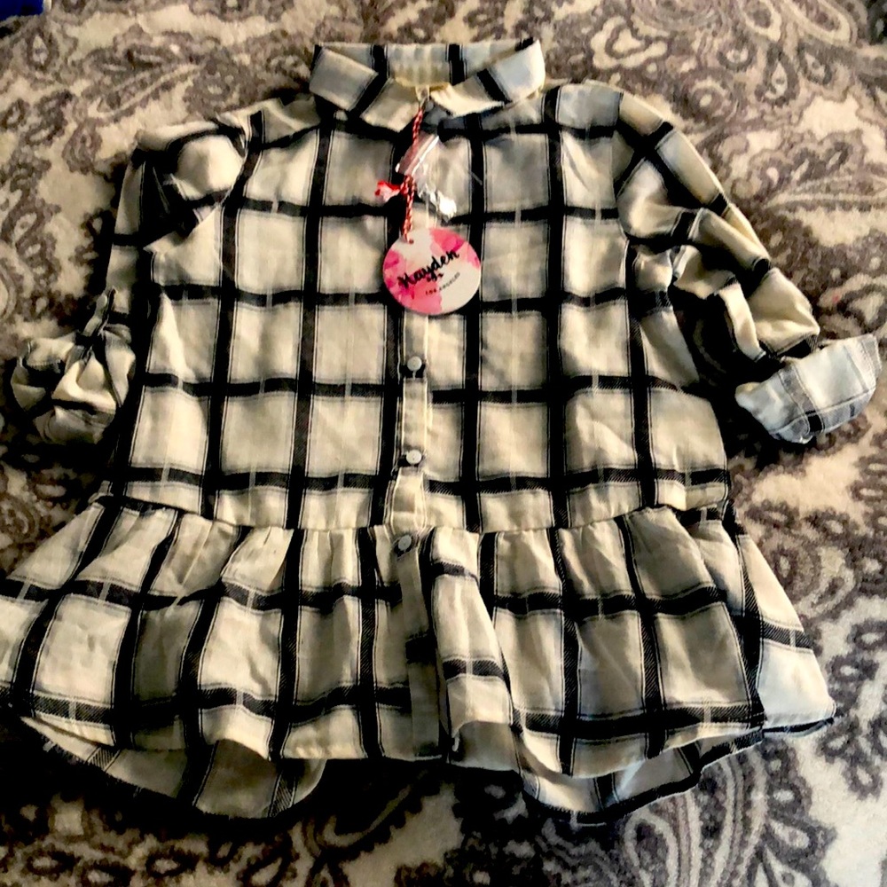 Flannel with ruffles